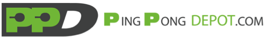 Ping pong depot logo with website address