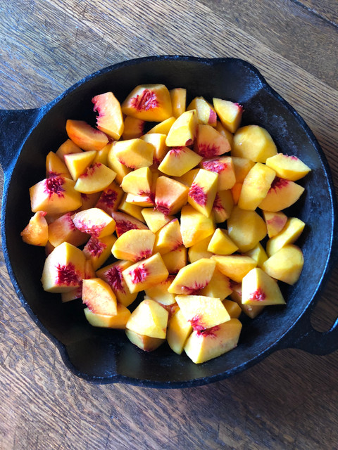Cast Iron Peach Crisp