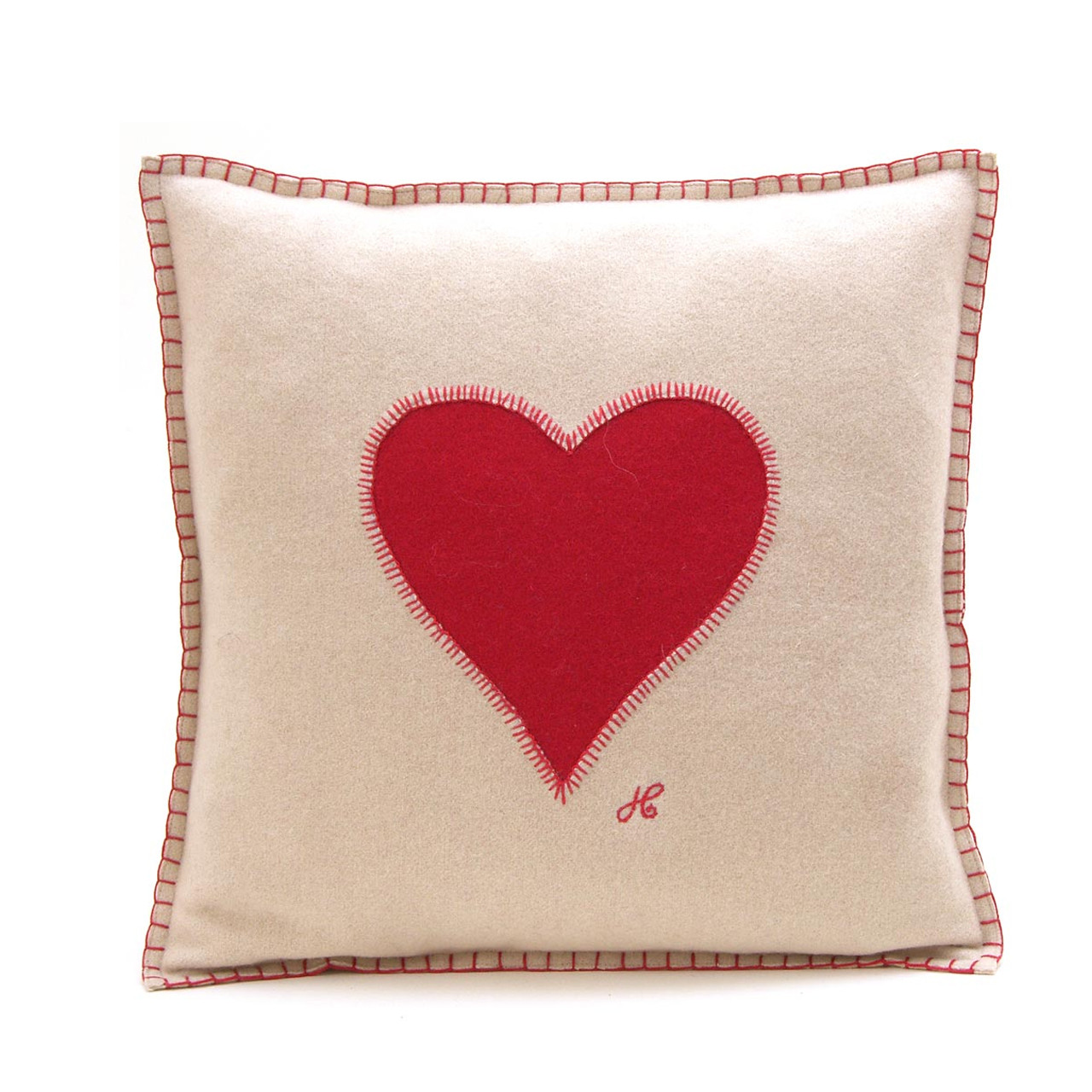 Luxury Designer Heart Cushion Jan Constantine