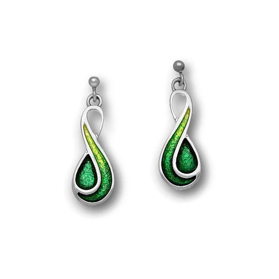 Ortak Cedar Sterling Silver Prairie Emerald Green Drop Earrings Ortak Cedar Emerald Green Drop Earrings Ee350