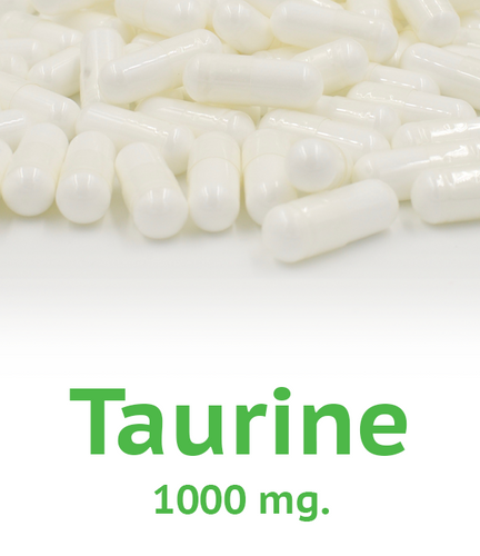 Taurine 1000 mg Capsule - 100 Count Bag
