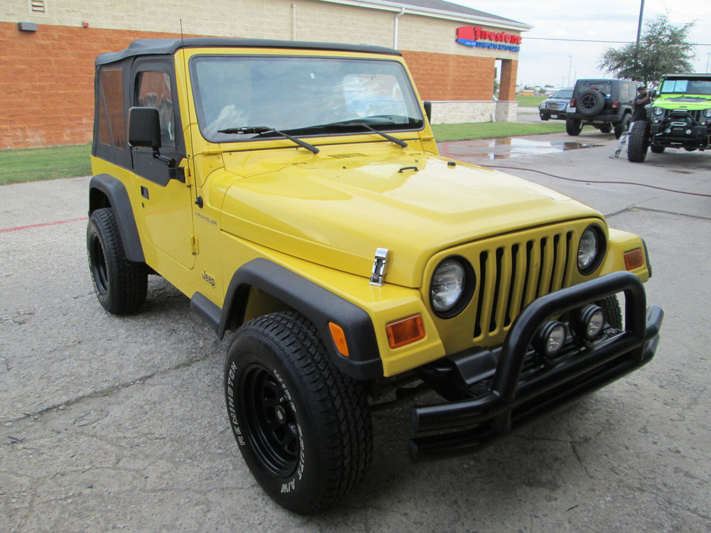 Sold 2002 Jeep Wrangler Solar Yellow Project Jeep Stock 706852