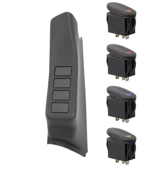 '11-Current JK LH A-Pillar Switch Pod w/4 Switches '11-Current JK LH A-Pillar Switch Pod w/4 Switches