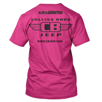 Women's Pink Jeep Wheelie T-Shirt Women's Pink Jeep Wheelie T-Shirt