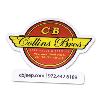 CBJeep Vintage Logo Sticker CBJeep Vintage Logo Sticker