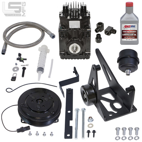 GM 4.8, 5.3, 6.0, 6.2 LS Belt Driven Compressor Kit GM 4.8, 5.3, 6.0, 6.2 LS Belt Driven Compressor Kit