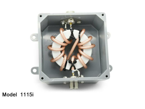 Model 1115i - Single Core Isolation Balun, 1.5-54 Mhz, 5kW Model 1115i - Single Core Isolation Balun, 1.5-54 Mhz, 5kW