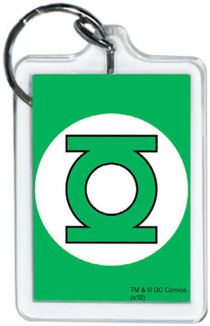 DC Comics Green Lantern Logo 3" x 2" Officially Licensed Lucite Double Sided Key DC Comics Green Lantern Logo 3" x 2" Officially Licensed Lucite Double Sided Key