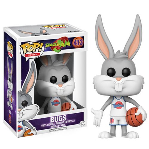 Get ready to jam! Get ready for the ultimate game with a familiar character from 1996's Space Jam. This Space Jam Bugs Bunny Pop! Vinyl Figure measures approximately 3 3/4-inches tall and comes packaged in a window display box. Ages 3 and up. Get ready to jam! Get ready for the ultimate game with a familiar character from 1996's Space Jam. This Space Jam Bugs Bunny Pop! Vinyl Figure measures approximately 3 3/4-inches tall and comes packaged in a window display box. Ages 3 and up.