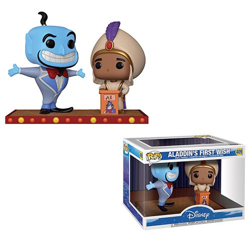 Aladdin Genie Movie Moment Pop! Vinyl Figure:
From Disney's Aladdin comes a stylized vinyl figure of Genie on a stylized base depicting a memorable movie from the classic! Genie measures approximately 3 3/4-inches tall. Comes packaged in a window display box. Aladdin Genie Movie Moment Pop! Vinyl Figure:
From Disney's Aladdin comes a stylized vinyl figure of Genie on a stylized base depicting a memorable movie from the classic! Genie measures approximately 3 3/4-inches tall. Comes packaged in a window display box.