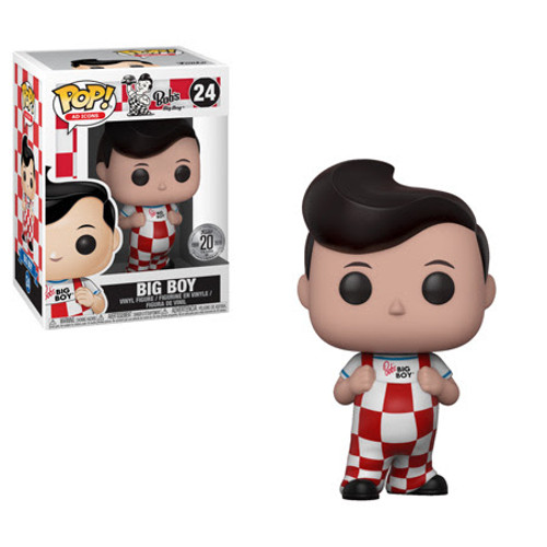 Take a trip down memory lane and celebrate Funko's 20th anniversary with the big boy that started it all. Bob's Big Boy has come out of the vault with a fresh pose, but still proudly rocking those checkered overalls! This Pop! Vinyl ad icon measures approximately 3 3/4-inches tall and comes packaged in a window display box. The box includes a special 20th anniversary sticker! Take a trip down memory lane and celebrate Funko's 20th anniversary with the big boy that started it all. Bob's Big Boy has come out of the vault with a fresh pose, but still proudly rocking those checkered overalls! This Pop! Vinyl ad icon measures approximately 3 3/4-inches tall and comes packaged in a window display box. The box includes a special 20th anniversary sticker!