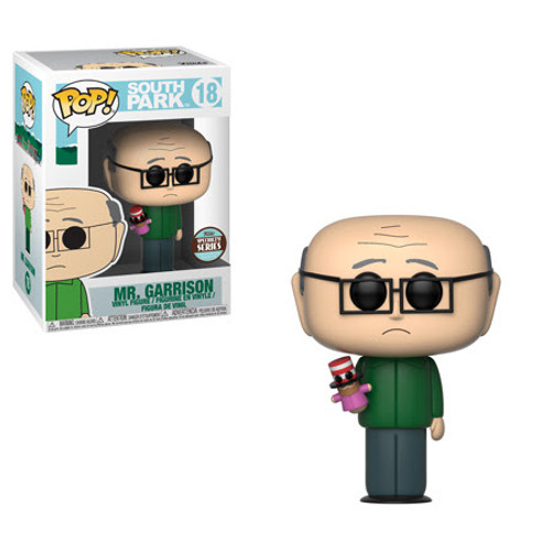 Latest exclusive is a South Park Mr. Garrison Pop!, this fantastic piece is exclusive to the Specialty Series,
and only available for a limited time. Latest exclusive is a South Park Mr. Garrison Pop!, this fantastic piece is exclusive to the Specialty Series,
and only available for a limited time.