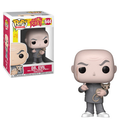 The International Man of Mystery is back and ready to exponentially increase your collection’s groovy factor. Pop! Austin Powers looks devilishly handsome in his blue suit while secret agent Vanessa Kensington is deadly, gorgeous and ready to help Austin Powers face. Dr. Evil who of course is accompanied by Mr. Bigglesworth his cat.
This Austin Powers Dr. Evil Funko Pop! Vinyl Figure #644 measures approximately 3 3/4-inches tall. Comes packaged in a window display box. The International Man of Mystery is back and ready to exponentially increase your collection’s groovy factor. Pop! Austin Powers looks devilishly handsome in his blue suit while secret agent Vanessa Kensington is deadly, gorgeous and ready to help Austin Powers face. Dr. Evil who of course is accompanied by Mr. Bigglesworth his cat.
This Austin Powers Dr. Evil Funko Pop! Vinyl Figure #644 measures approximately 3 3/4-inches tall. Comes packaged in a window display box.