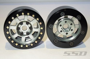 SSD 1.9” Assassin Aluminium Beadlock Wheels GREY Pair 2 SSD00010 12mm Hex SSD 1.9” Assassin Aluminium Beadlock Wheels GREY Pair 2 SSD00010 12mm Hex