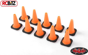 1/10 Scale TOY Traffic Cones Bollards ORANGE Rubber 10 RC4WD Z-S1658 RC Gates 1/10 Scale TOY Traffic Cones Bollards ORANGE Rubber 10 RC4WD Z-S1658 RC Gates