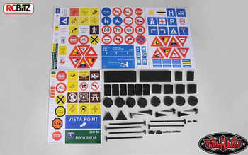 RC4WD Scale Signs Set inc stands & Poles 10th US & EU Road Sign Gates Z-X0035 RC RC4WD Scale Signs Set inc stands & Poles 10th US & EU Road Sign Gates Z-X0035 RC