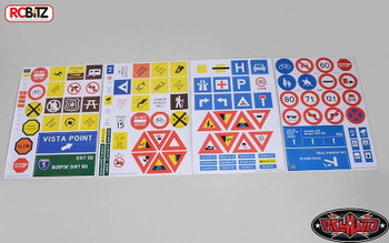 RC4WD Scale Signs Set inc stands & Poles 10th US & EU Road Sign Gates Z-X0035 RC RC4WD Scale Signs Set inc stands & Poles 10th US & EU Road Sign Gates Z-X0035 RC