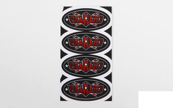 RC4WD Logo Decal Sheets 2" wide Z-L0187 16 Oval Stickers sheet RC 4WD Red Black RC4WD Logo Decal Sheets 2" wide Z-L0187 16 Oval Stickers sheet RC 4WD Red Black