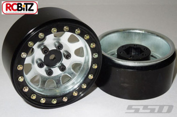 Pair of wheels as supplied showing the scale bolts and Hex mount. Pair of wheels as supplied showing the scale bolts and Hex mount.