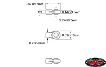 M3 Mini Plastic ROD END 20 Ends Suspension Steering RC4WD Metal Ball End Z-S0398 M3 Mini Plastic ROD END 20 Ends Suspension Steering RC4WD Metal Ball End Z-S0398