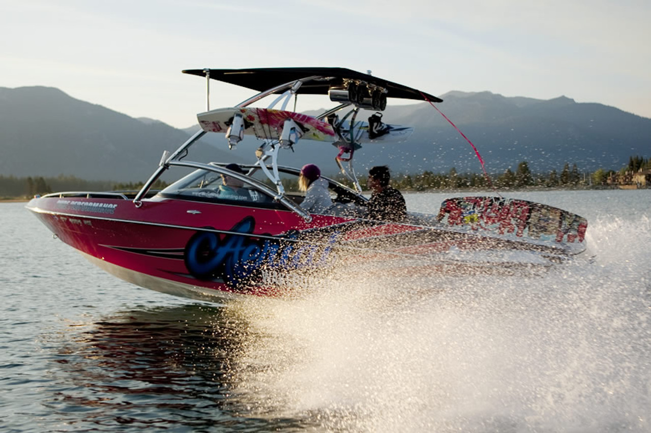 assault wakeboard tower includes wakeboard racks aerial wakeboarding