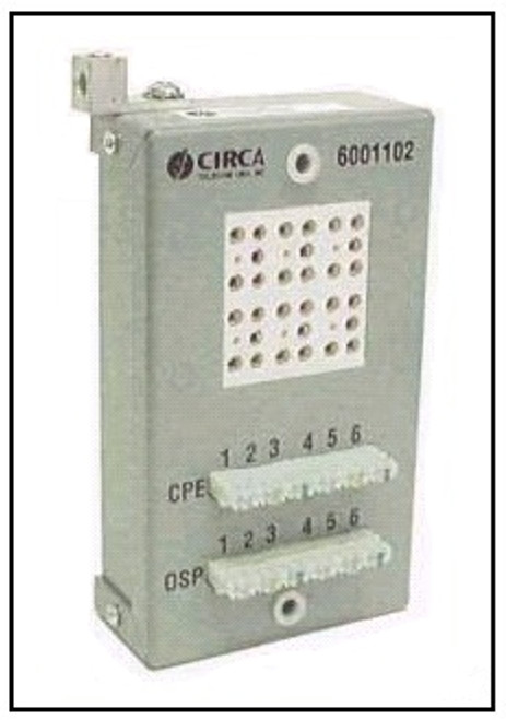 1880ENA1/NSC-6 6 Pair 110 Termination in -110 Termination out Building Entrance Protector 1880ENA1/NSC-6 6 Pair 110 Termination in -110 Termination out Building Entrance Protector