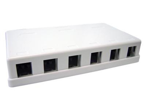 Keystone Empty Surface Mount Box 6 Port Keystone Empty Surface Mount Box 6 Port