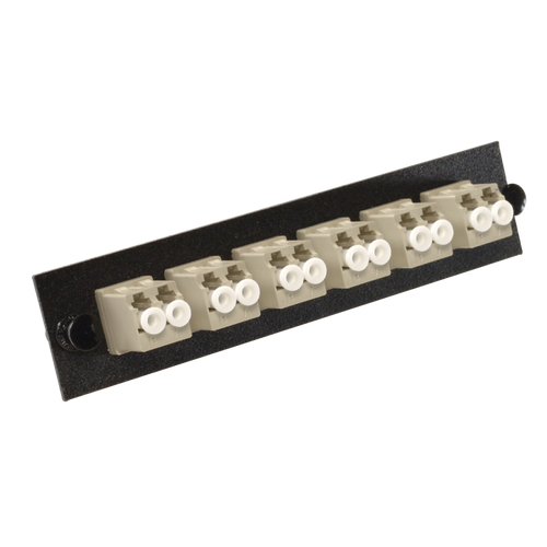 MLC-12-MM-P-BLK Loaded LC MM Phosphorous Bronze Duplex 6 Pack Panel MLC-12-MM-P-BLK Loaded LC MM Phosphorous Bronze Duplex 6 Pack Panel