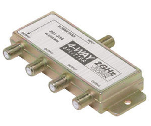 2GHz 90db 4-Way Splitter 1 Port DC Passing 2GHz 90db 4-Way Splitter 1 Port DC Passing