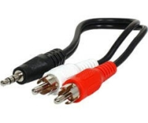 6" 2 RCA Plugs to 3.5 Stereo Plug 255-037 6" 2 RCA Plugs to 3.5 Stereo Plug 255-037