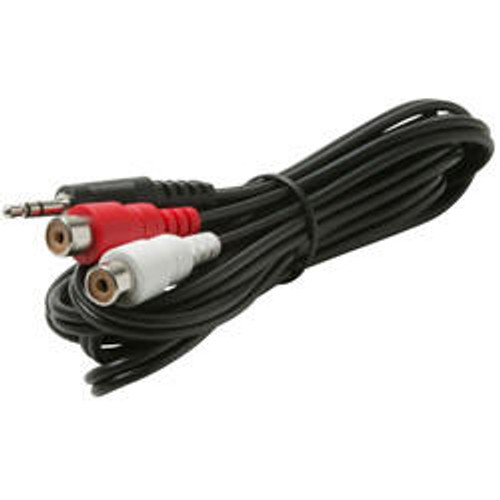 255-048 6' 2-RCA Jacks to 3.5 Stereo Plug 255-048 6' 2-RCA Jacks to 3.5 Stereo Plug