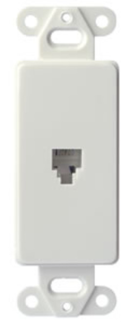 Decora Style Single Telephone Jack Insert Decora Style Single Telephone Jack Insert