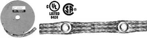 BBR-E-25 #6 Bond Braid with 1/4" Eyelets, 3" Spacing, 25 Feet EM2025 BBR-E-25 #6 Bond Braid with 1/4" Eyelets, 3" Spacing, 25 Feet EM2025
