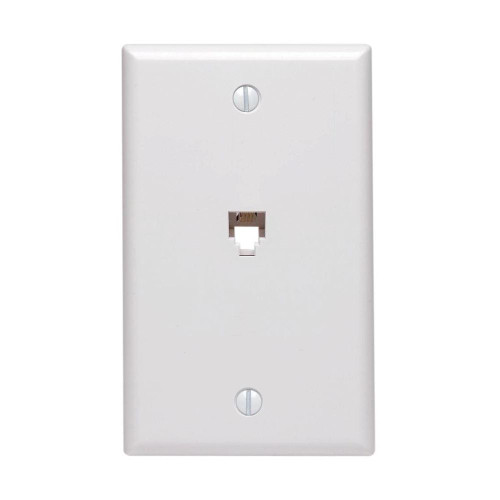 Telephone Flush Mount Plate with 6P4C Jack Telephone Flush Mount Plate with 6P4C Jack