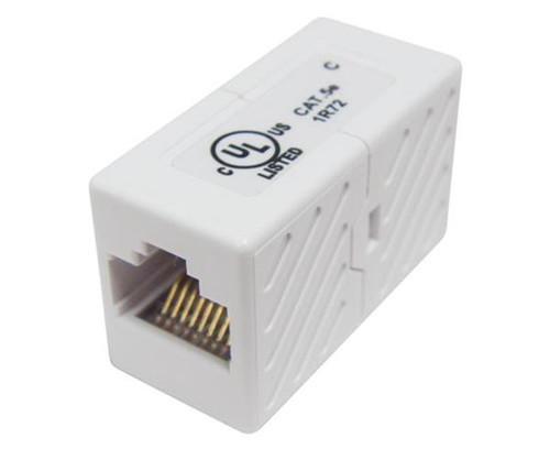 Category 6 Feed Thru Coupler Cat6 White Category 6 Feed Thru Coupler Cat6 White