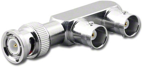 BNC Adapter Splitter Male to Two Female F Configuration BNC-7368 BNC Adapter Splitter Male to Two Female F Configuration BNC-7368