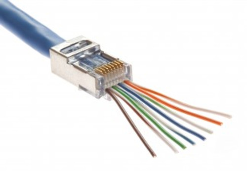 Platinum Tools EZ-RJ45 Cat6 Shielded Connectors Each Platinum Tools EZ-RJ45 Cat6 Shielded Connectors Each