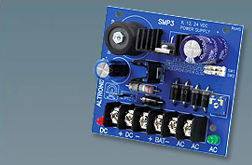 Altronix power supply converts a low voltage AC input into a 6, 12, 24VDC output Altronix power supply converts a low voltage AC input into a 6, 12, 24VDC output