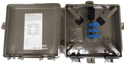 Outdoor Fiber Distribution Box 6 Duplex LC SM APC 12 Fiber Outdoor Fiber Distribution Box 6 Duplex LC SM APC 12 Fiber