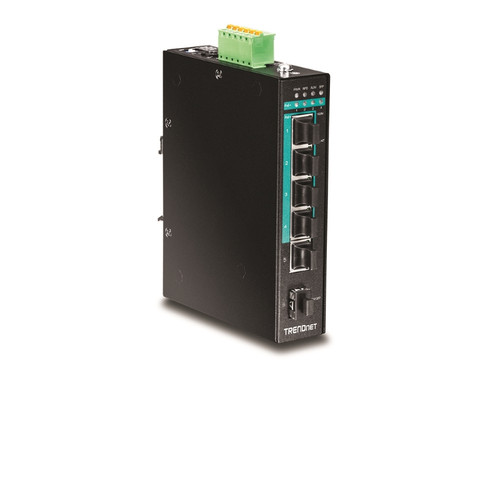 TI-PG541 5 Port Hardened Industrial Gigabit PoE+ DIN Rail Switch TI-PG541 5 Port Hardened Industrial Gigabit PoE+ DIN Rail Switch