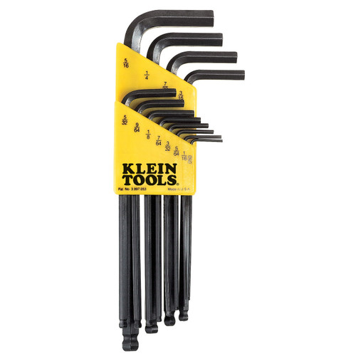 Klein L Style Ball End Hex Key Caddy Set 12 Pc BLK12 Klein L Style Ball End Hex Key Caddy Set 12 Pc BLK12
