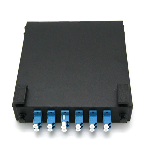 12 Port Duplex LC 50/125 MM Mini Wall Mount Fiber Panel 12 Port Duplex LC 50/125 MM Mini Wall Mount Fiber Panel