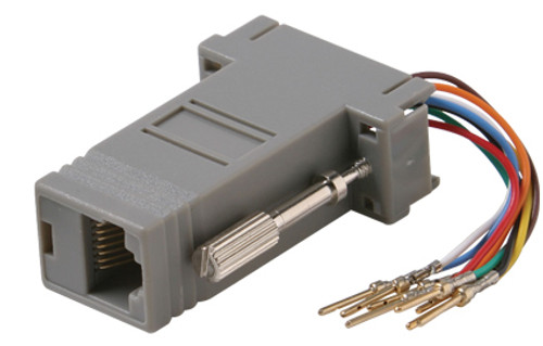 Male DE9 (DB9) to 8P8C Modular Jack RJ45 Male DE9 (DB9) to 8P8C Modular Jack RJ45