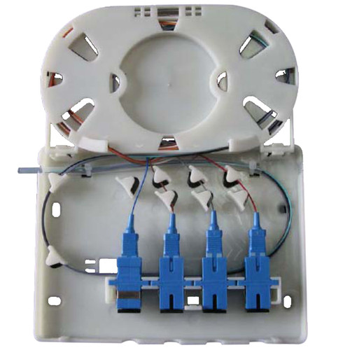 Newtech 552-104 4 Port Fire Resistant Fiber Termination Box FTTH Wall Mount Newtech 552-104 4 Port Fire Resistant Fiber Termination Box FTTH Wall Mount