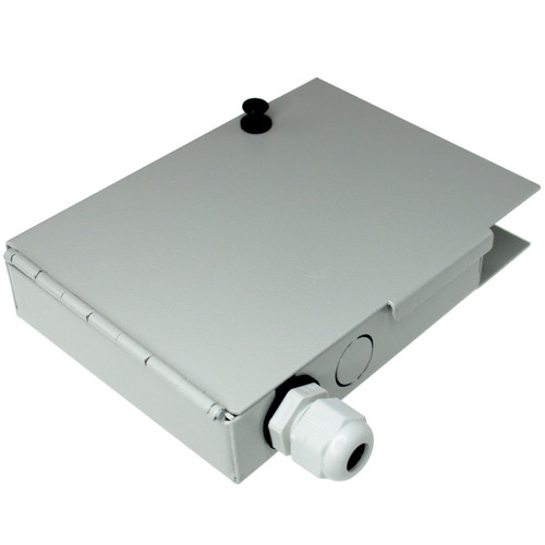 Newtech 552-105 4 Port Metal Fiber Termination Wall Mount Box Newtech 552-105 4 Port Metal Fiber Termination Wall Mount Box