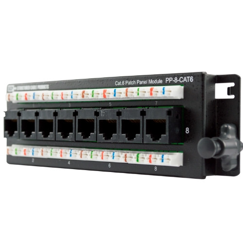 PP-8-CAT6 Category 6 Patch Structured Wiring Panel PP-8-CAT6 Category 6 Patch Structured Wiring Panel