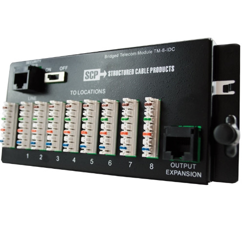 TM-8 IDC 8 Way Telecom Module Structured Wiring TM-8 IDC 8 Way Telecom Module Structured Wiring