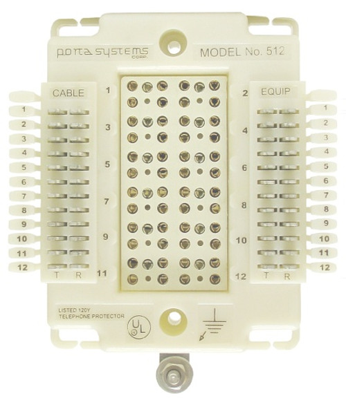 512 12 Pair protector block 66 termination in / out 512 12 Pair protector block 66 termination in / out