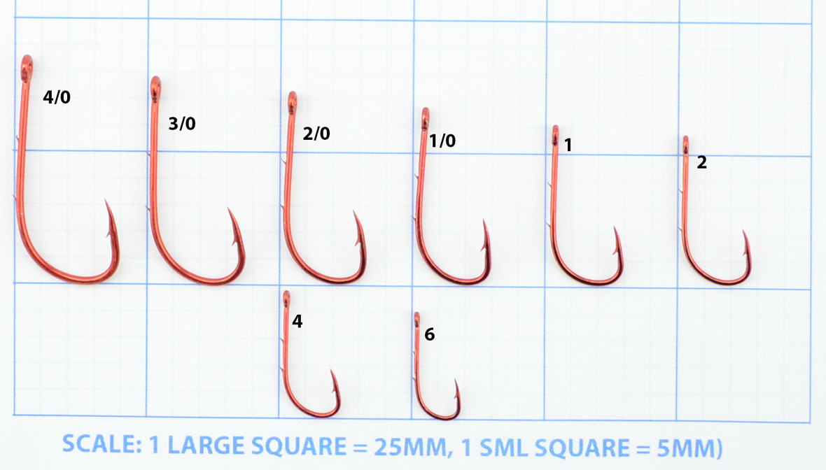 Mustad Red Bait Holder Hooks