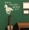 Horse Home Herd Is Vinyl Decal Stickers Wall Art Decor ...